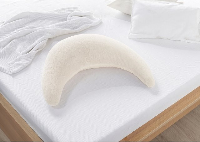 Theraline Plüschmond Stillkissen in Beige, antiallergen und waschbar, Breite: 140 cm - Bild 1