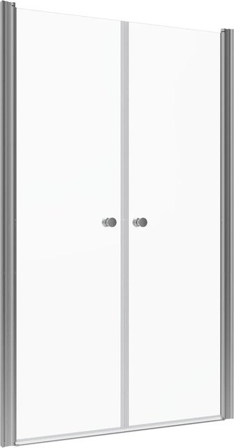 Aquabatos Duschkabine Nischentür als Schwingtür aus transparentem ESG Sicherheitsglas mit Nano Beschichtung, B: 130 cm, H: 195 cm - Bild 1