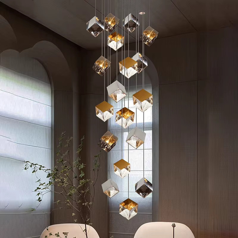 Yushe Moderne LED-Pendelleuchte in Ringform aus Glas und Messing in Gold/Messing für Wohnzimmer und Esszimmer - Bild 2
