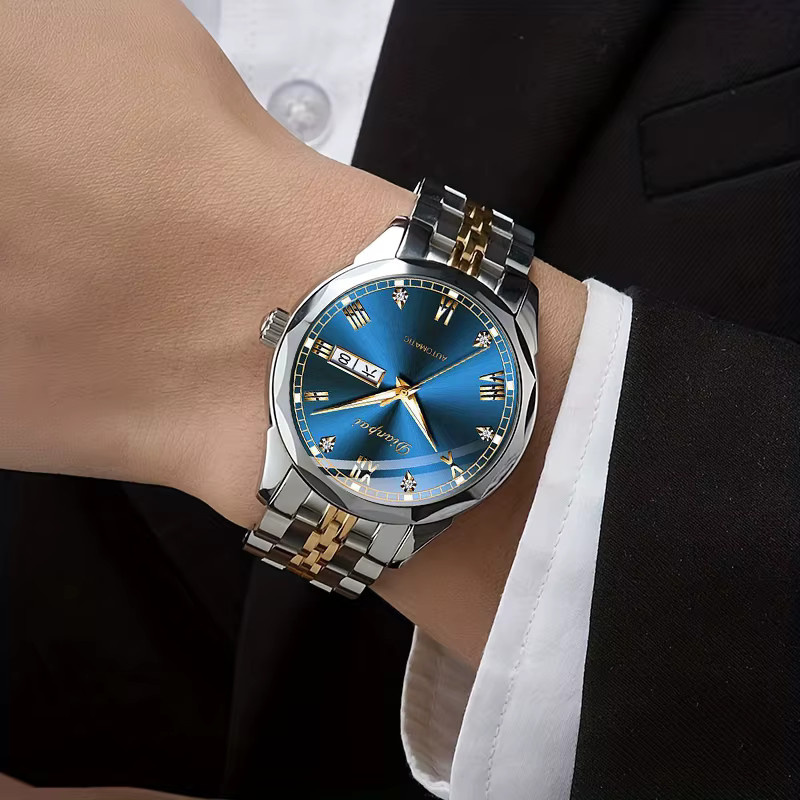 Dianpai Armbanduhr, Automatik, Edelstahl, Weiß, Herren - Bild 4