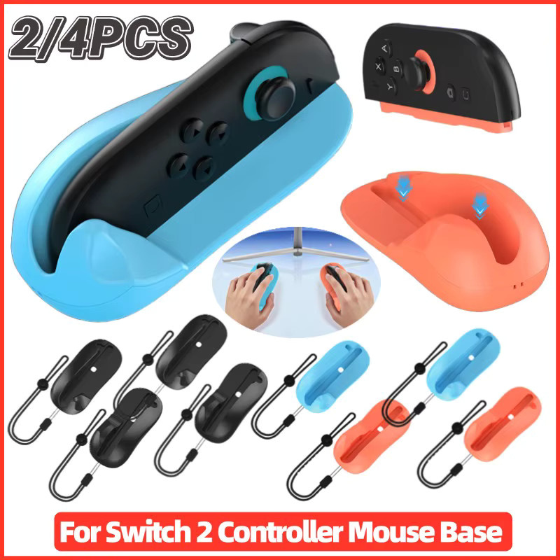 Gaming Controller Maus Halterung Ständer für Nintendo Switch, Ergonomische Mini Links und Rechts Griffe, Schwarz - Bild 3