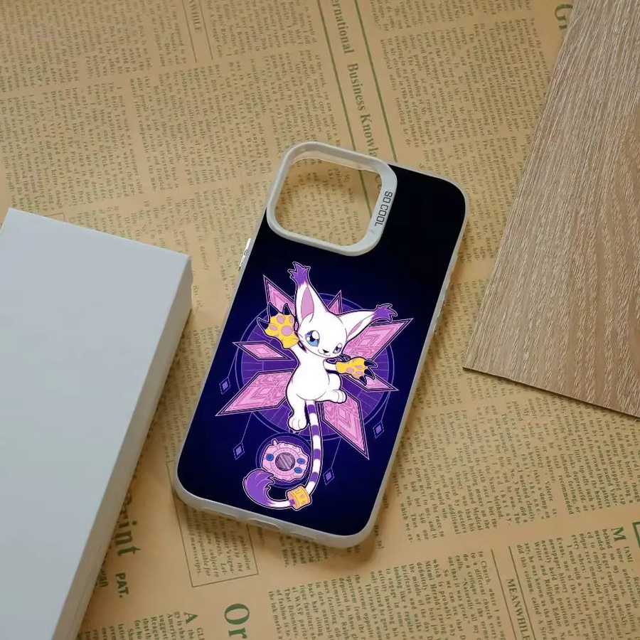 Anime D-DigimonS Handyhülle für iPhone 11-16 mit Farbwechsel Effekt, transparent und multicolor, schmale Anti-Fall-TPU-Hülle - Bild 2