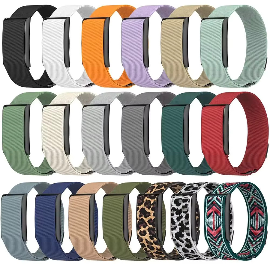 Nylon-Schlaufenarmband für Amazfit Helio, Schwarz, Unisex - Bild 2