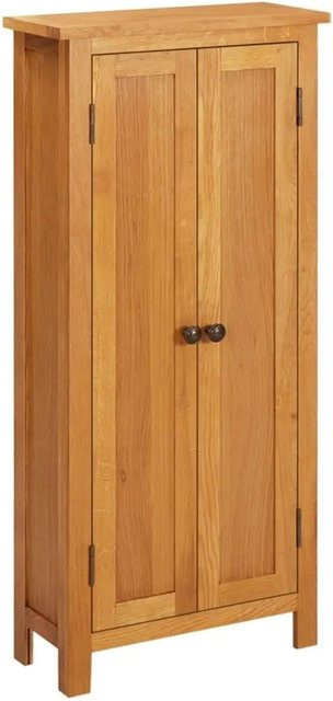 vidaXL Schrank aus Massivholz Eiche in Braun B: 50 cm, T: 22 cm, H: 110 cm - Bild 1