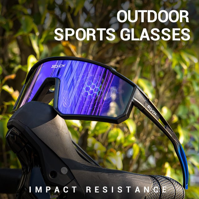 SCVCN Sportsonnenbrille, Unisex, Vollrand, Kunststoff - Bild 1
