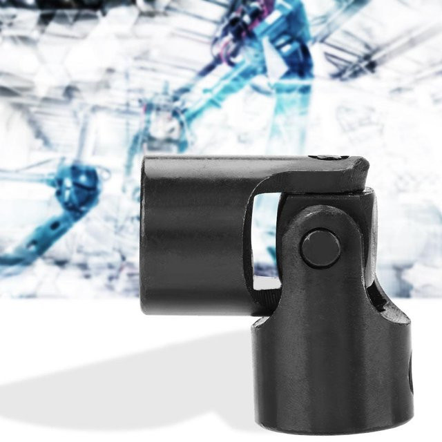 TOMTOP JMS Motorwellenkupplung Kardangelenkverbinder U-Gelenkkupplung in Schwarz mit ID 12mm und AD 24mm - Bild 1