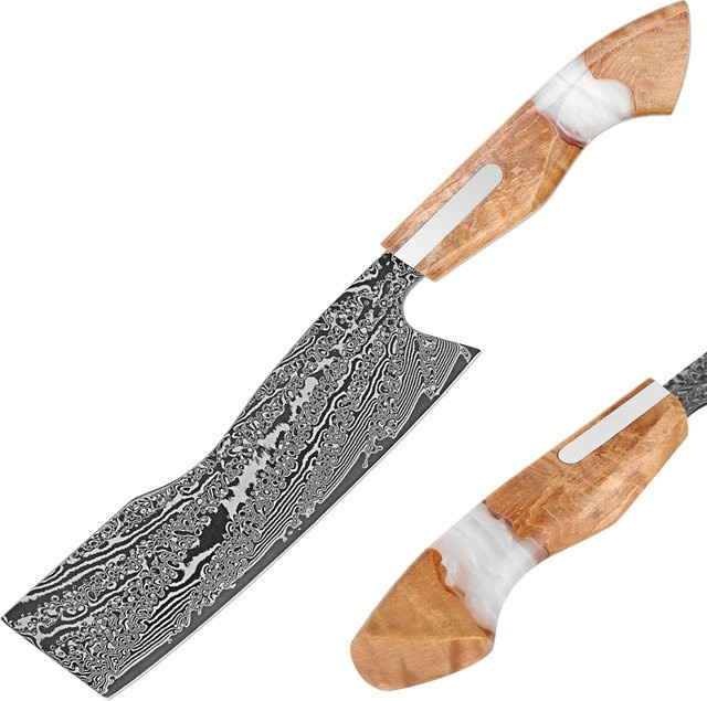 Xituo Nakiri-Messer aus 67-lagigem Damaststahl mit Holzgriff, 7 Zoll (17,78 cm) professionelles japanisches Kochmesser für Gemüse und Sushi - Bild 1