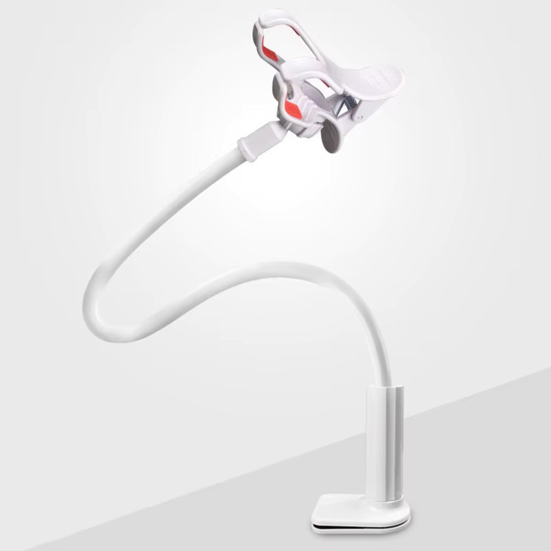 SEamopar Flexible 360-Grad-Clip-Desktop-Halterung als universeller Telefonständer mit langem Arm für Handy-Unterstützung in Blau oder Weiß - Bild 2