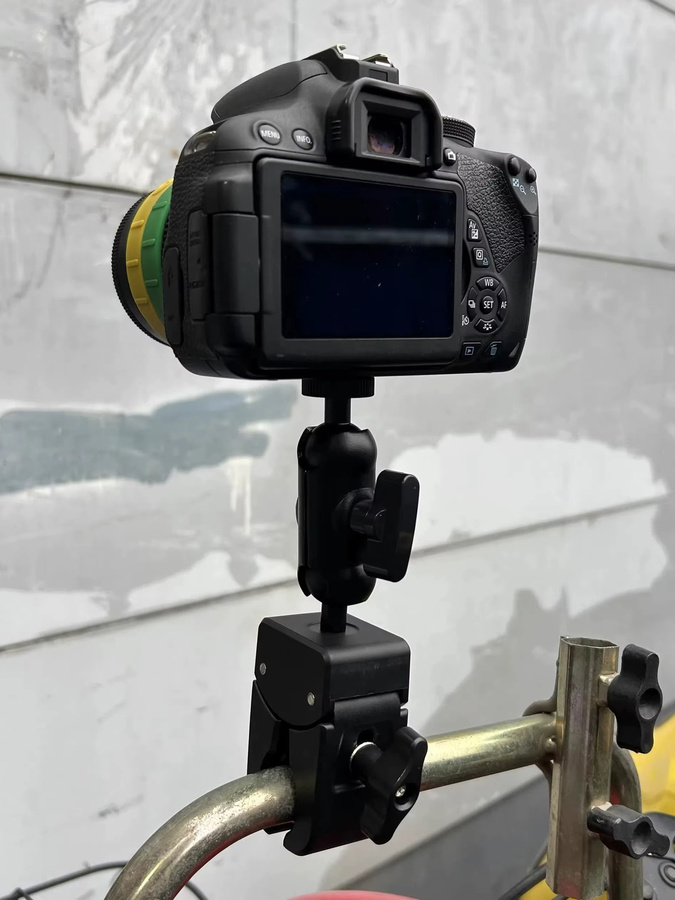 Universelle 360x3 Halterung für GoPro Actionkameras und Smartphones in Schwarz für Fahrradlenker und Motorrad - Bild 4