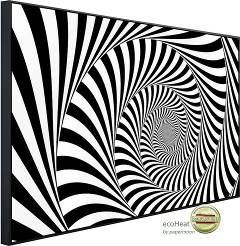 papermoon Infrarotheizung EcoHeat Abstrakte Spirale mit Matt-Effekt in Bunt, App-Steuerung und Überhitzungsschutz - Bild 1