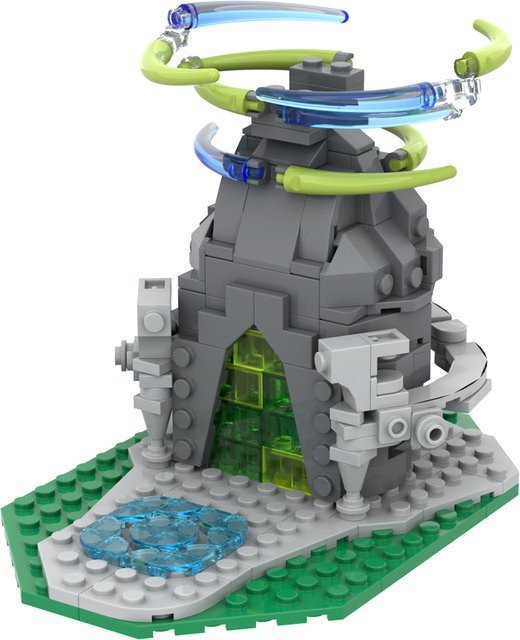 Gobricks Zeldaed Shrine of Light, Bausteine Modell, Fantasy - Bild 1
