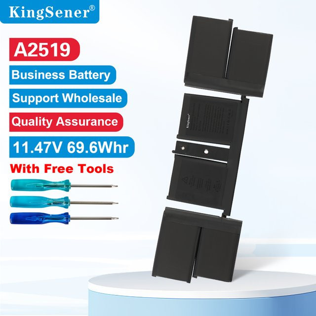 KingSener A2519 Laptop-Akku für Apple MacBook Pro 14 Zoll M1 Retina 2021, Farbe: Schwarz - Bild 1