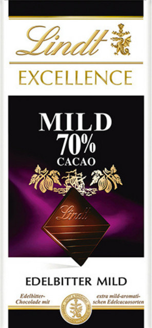 Lindt Excellence Mild 70 % Kakao Schokoladentafel 100 g - Bild 1