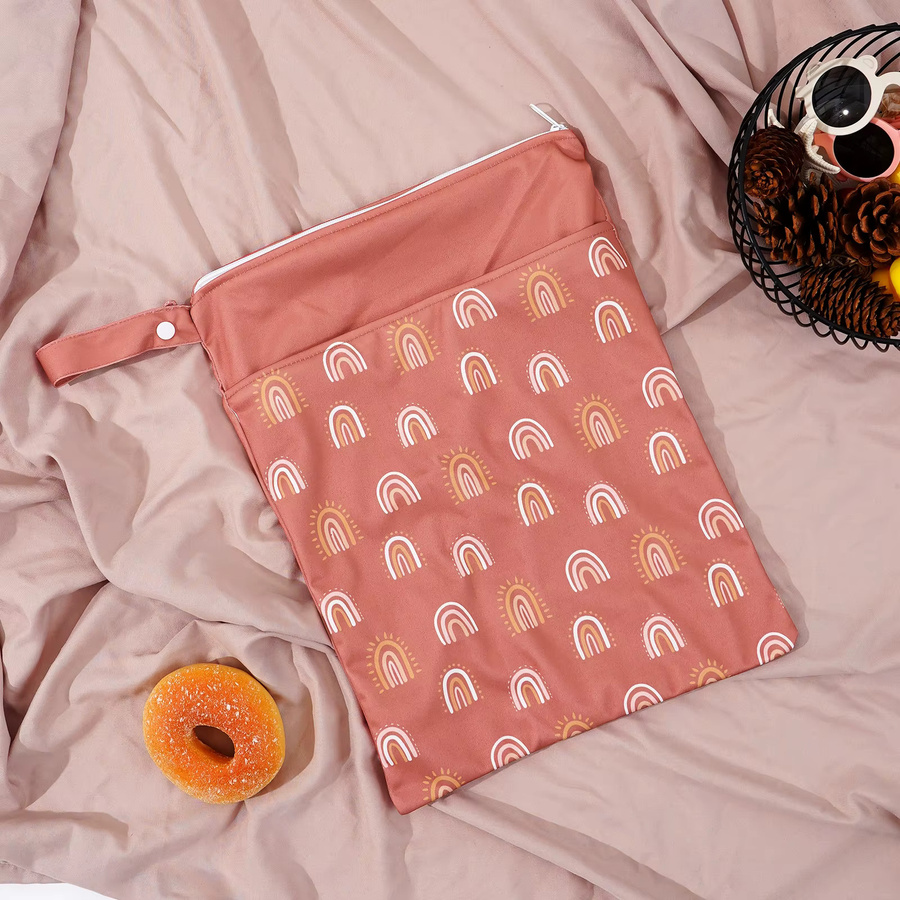 Elinfant 2-teiliges Wickeltaschen-Set als Reise-Organizer mit Nass- und Trockenfach und großer Kapazität - Bild 2