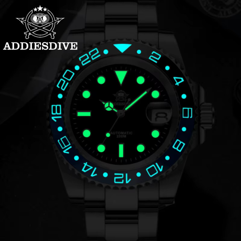 ADDIESDIVE Armbanduhr, Automatik, Edelstahl, Saphirglas, 20 ATM, Herren - Bild 4
