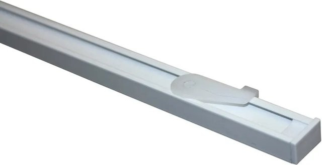 Gardinia Vorhangschienen-Set Lucy 1-läufig Weiß 160 cm aus Aluminium für die Deckenmontage - Bild 1