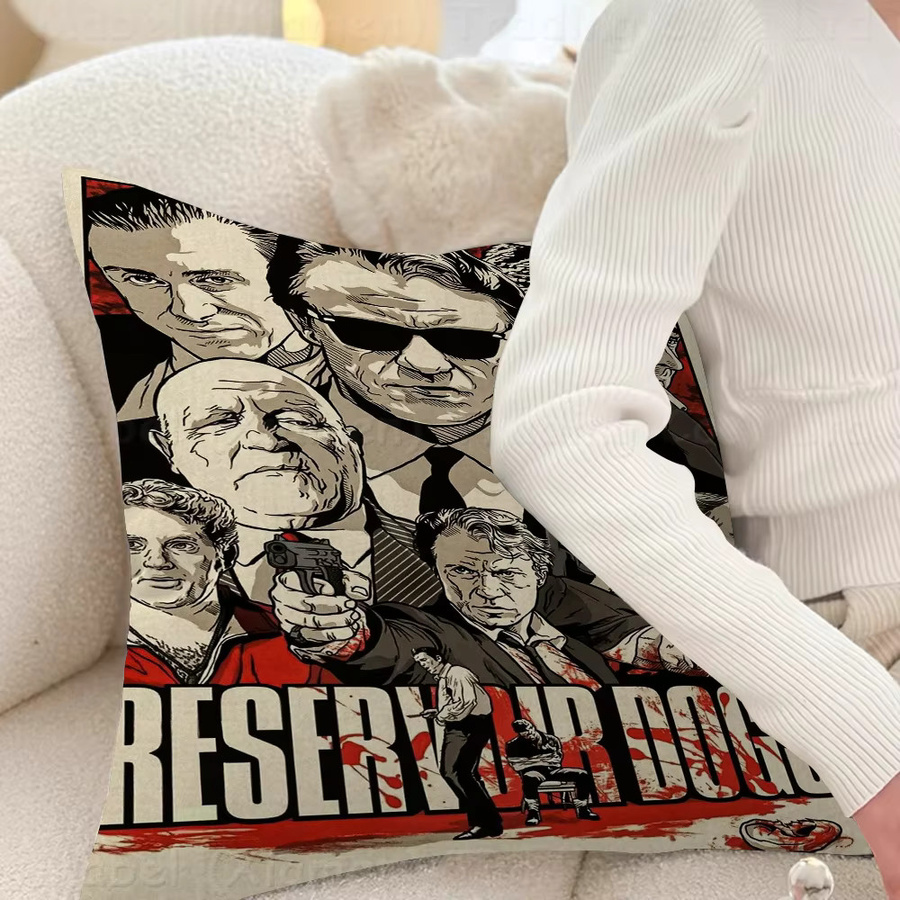 Dekorativer Kissenbezug mit Reservoir Dogs Leinwandmalerei für dein Sofa oder Wohnzimmer - Bild 2