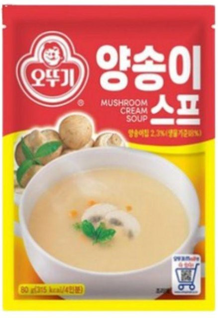 Ottogi Pilzsuppe Koreanischer Stil Cremige Pilz-Instant-Suppe 80 g - Bild 1