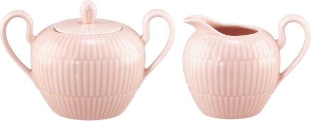 Seltmann Weiden Milch- und Zucker-Set Amina aus Porzellan in Pink, 2er Set - Bild 1