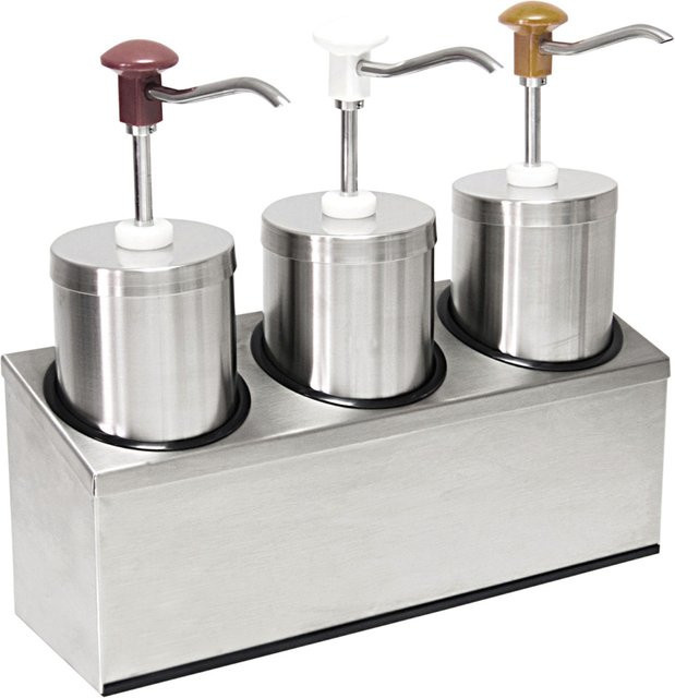 Schneider Druckknopf Dosierspender aus Edelstahl in Silber, Volumen: 2000 ml, B/T/H: 14 x 44 x 41 cm - Bild 1