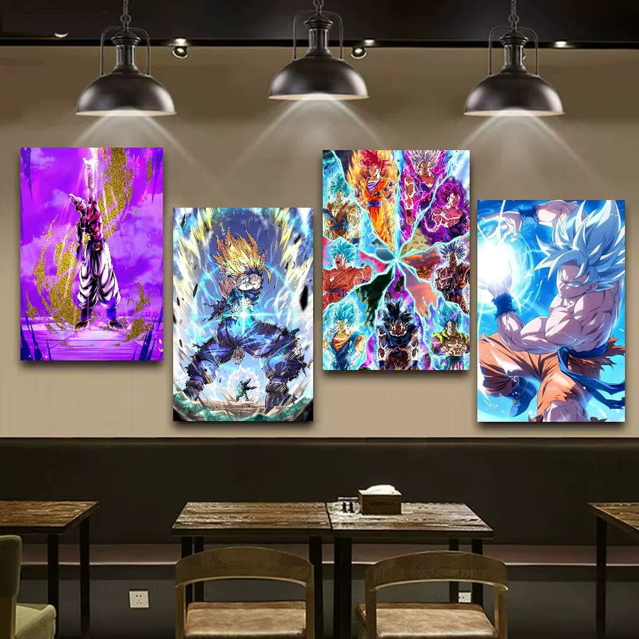 Dragon Ball Vintage-Poster als selbstklebender Retro-Aufkleber aus Kraftpapier in Mehrfarbig, B/H: 15,0 x 15,0 cm - Bild 3