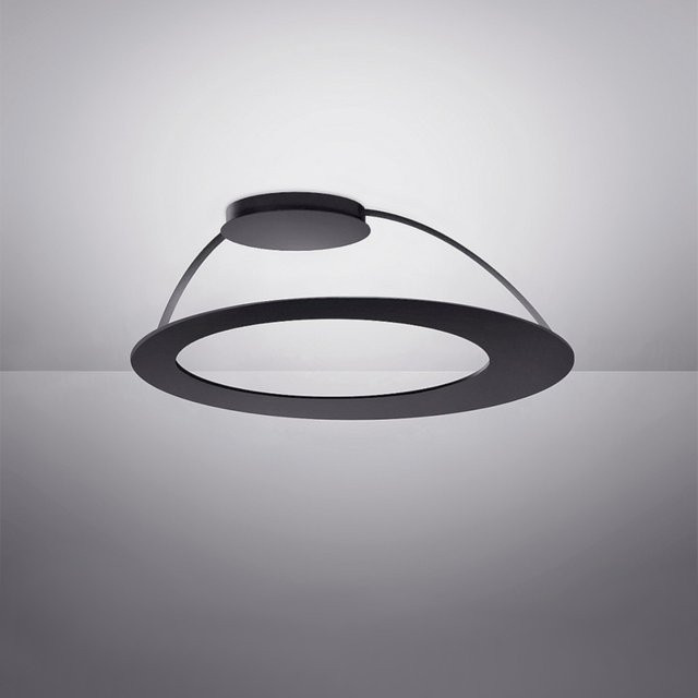TeamItalia Velata Plafone LED-Deckenleuchte in Schwarz mit warmweißem Licht (2700K) - Bild 1