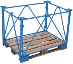 VARIOfit Palettenaufsatz Typ 68 in Blau aus Stahl, B/T/H: 120 x 80 x 80 cm - Bild 1