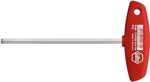 Wiha Stiftschlüssel mit Quergriff Sechskant MagicRing glanzvernickelt, Schlüsselweite: 4 mm, Klingenlänge: 150 mm - Bild 1