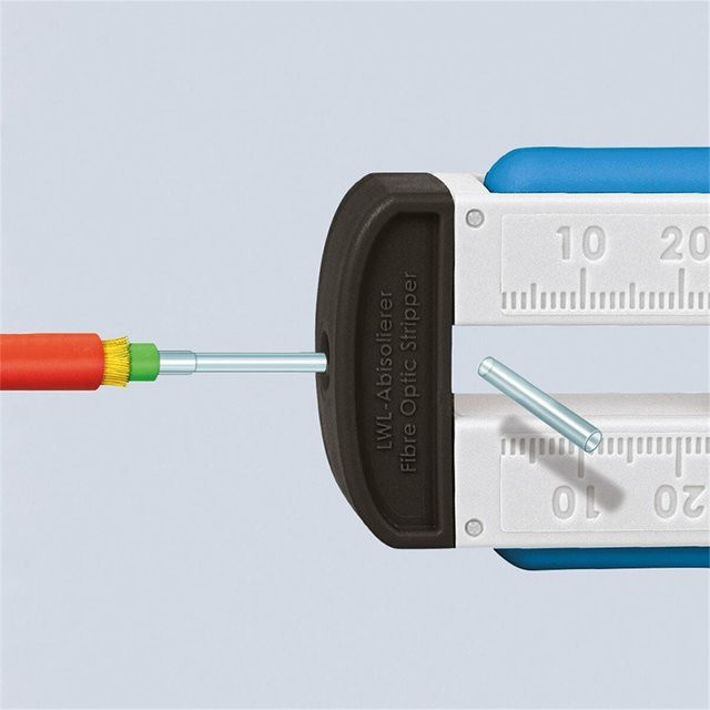 Knipex Abisolierwerkzeug 12 85 110 SB für Glasfaserkabel und LWL-Rundkabel - Bild 2