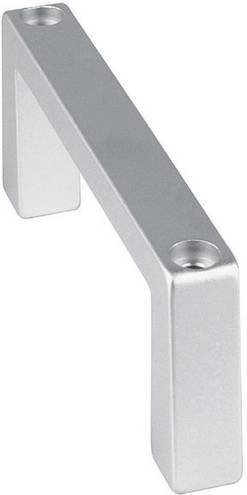 Mentor Einschubgriff Shell aus Aluminium in Silber matt, L: 10,2 cm, B: 12,2 cm, H: 4,0 cm - Bild 1