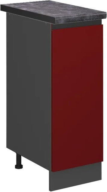 Vicco Apothekerschrank R-Line Medizinschrank für die Küche, Rot/Anthrazit, B/T/H: 30 x 60 x 81,6 cm - Bild 1