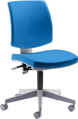 Mayer Sitzmöbel Drehstuhl 2432SO in Blau mit Kunstleder und Rollen, B/H: 64 x 64 cm - Bild 1