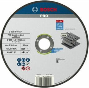 Bosch Trennscheibe Standard für Inox und Metall, Durchmesser: 180 mm - Bild 1