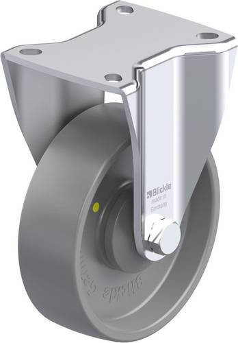 Blickle Stahlblech-Bockrolle BH-PO 125KA-1-ELS in Grau mit 125 mm Rad-Durchmesser und 300 kg Tragfähigkeit - Bild 1
