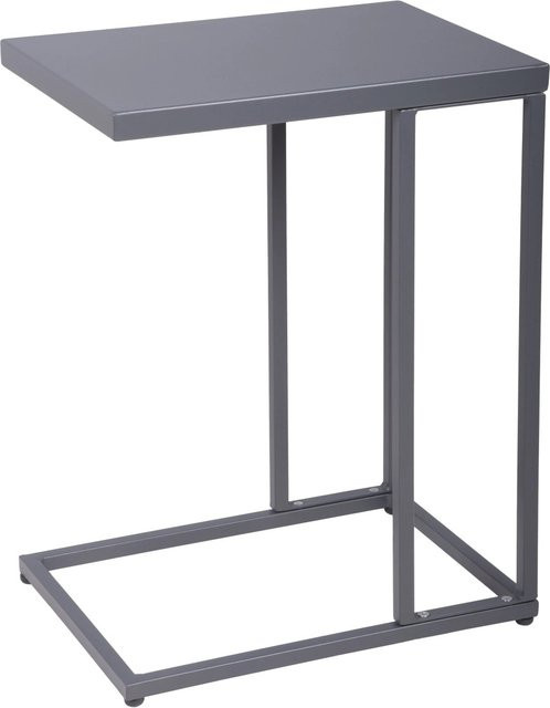 Beistelltisch DELUKE INES aus Stahl in Anthrazit mit modernem Design, B/T/H: 56 x 30,5 x 43 cm - Bild 1