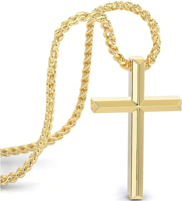 SERASAR Goldkette Kreuz, 60 cm, Herren - Bild 1