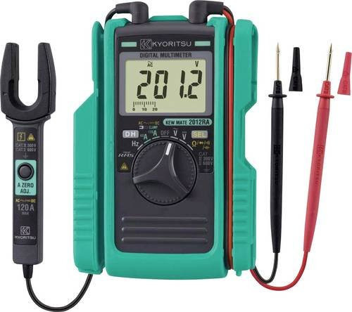 Kyoritsu KEW Mate 2012 RA Digitales Hand-Multimeter mit Stromzange, CAT II 600 V, CAT III 300 V, multicolour - Bild 1