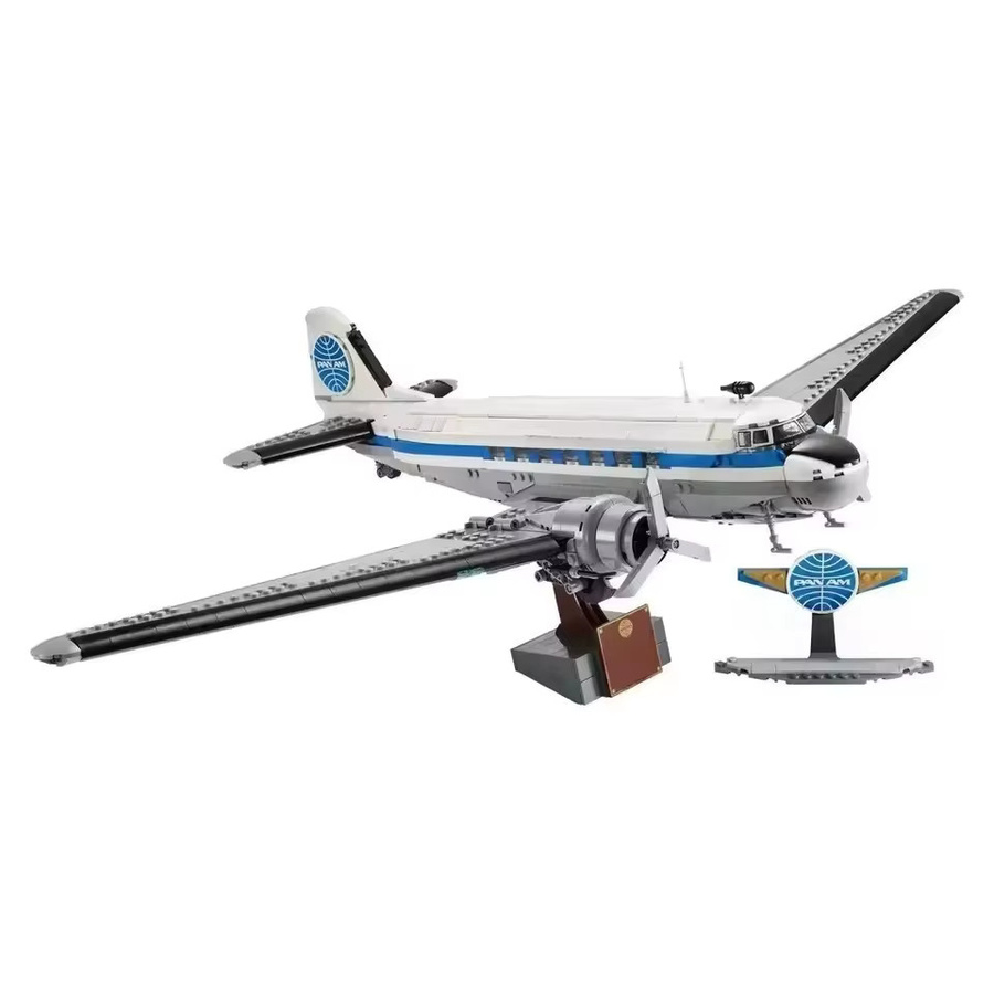 Potdemiel Flugzeugmodell in Weiß als Vintage Deko-Ornament für deinen Schreibtisch - Bild 4