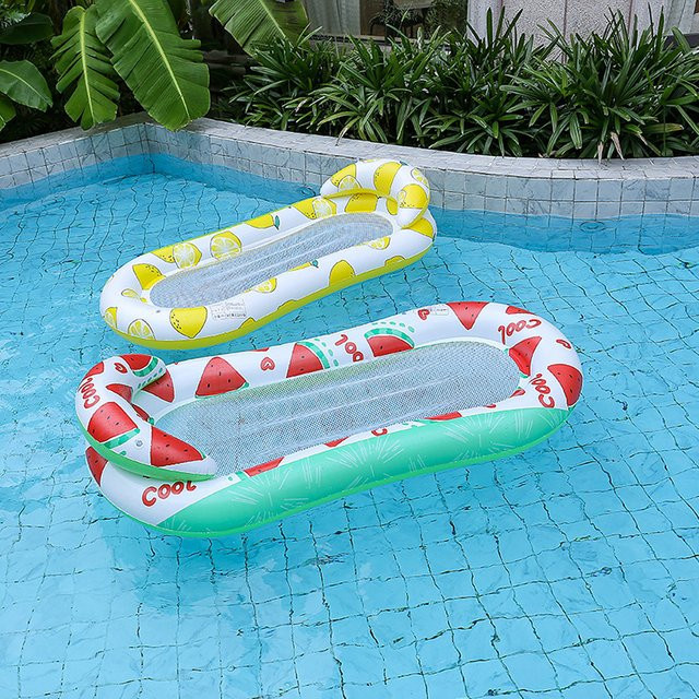 Rooxin Aufblasbare Wasserhängematte als Schwimmmatte und Liege für den Pool oder Strand in Multicolor - Bild 1