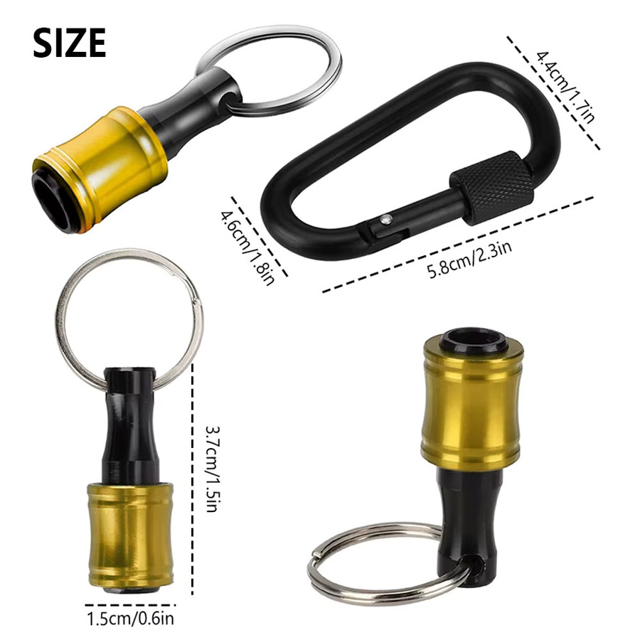 Toorise 6-teiliges Bit-Holder Set mit Schnellwechsel-Verlängerungsstangen und 1/4 Sechskantgriff in Multicolor - Bild 2