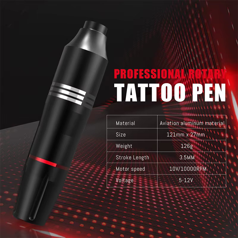 YILONG Tattoo Kit, Drahtlose Tattoo Maschine, 1500mAh - Bild 2
