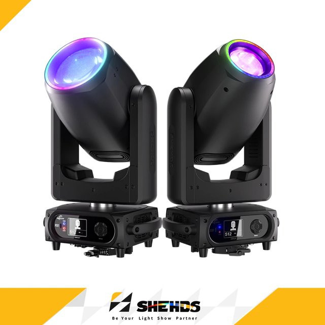 SHEHDS LED Moving Head 300W Zoom 3in1 Beam Wash Spot Beleuchtung in Schwarz - Bild 1