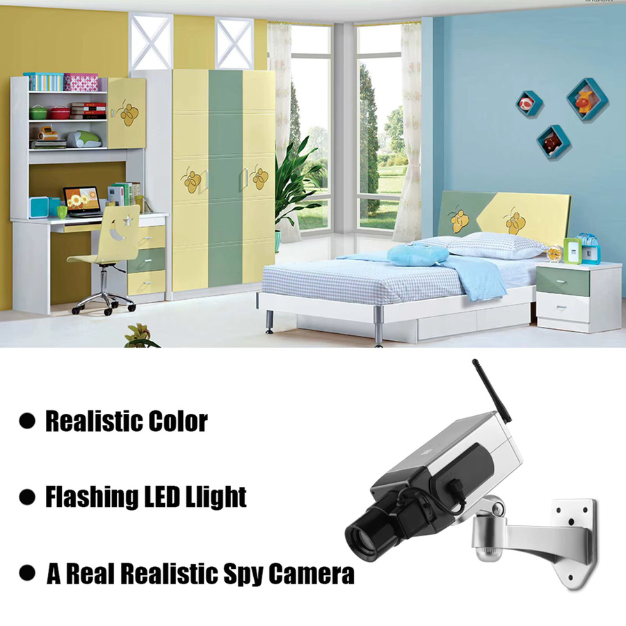 KKMOON Bullet Dummy Überwachungskamera mit automatischer Bewegungserkennung für Innen- und Außenbereiche - Bild 2