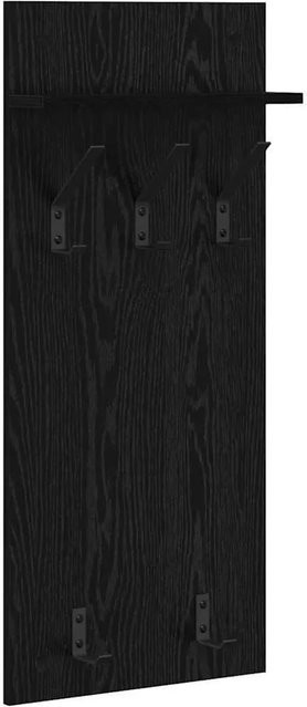vidaXL Wandmontierter Nachttisch in Schwarz und Eichen-Optik, B/T/H: 40 x 10 x 90 cm - Bild 1