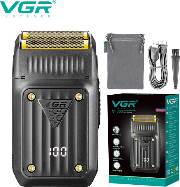 VGR Elektrischer Bartschneider V-363, Schwarz, Herren - Bild 1