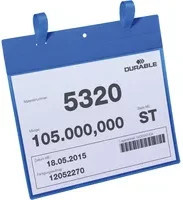 Durable Gitterboxtasche DIN A4 quer, blau und transparent, 50 Stück, B: 31,1 cm, H: 44,2 cm - Bild 2