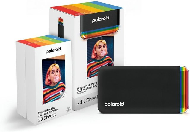 Polaroid Hi-Print Gen 2 Everything Box Schwarz mit Bluetooth und Dye-Sublimation-Drucktechnologie - Bild 1