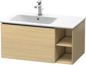 Duravit Waschtischunterschrank L-Cube mit 1 Auszug, Becken links, mittlere Einlauföffnung, B/H/T: 82 x 48,1 x 40 cm - Bild 1