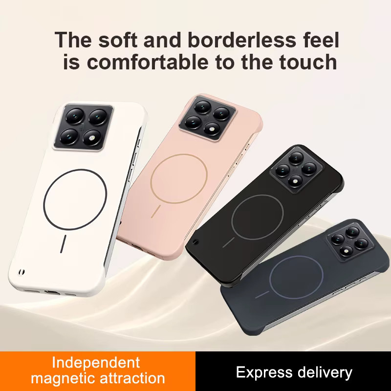 Hautfreundliche und matte rahmenlose Schutzhülle für Xiaomi 17T 15T Pro POCO M8 X8 ProMax F8 in Grau, ultradünne stoßfeste Hülle mit kabelloser Ladefunktion - Bild 2