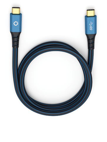 Oehlbach USB Plus CC USB-C Kabel Blau 3 m - Bild 1
